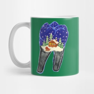 Tooth Snowglobe Mug